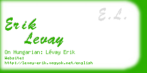 erik levay business card