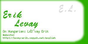 erik levay business card